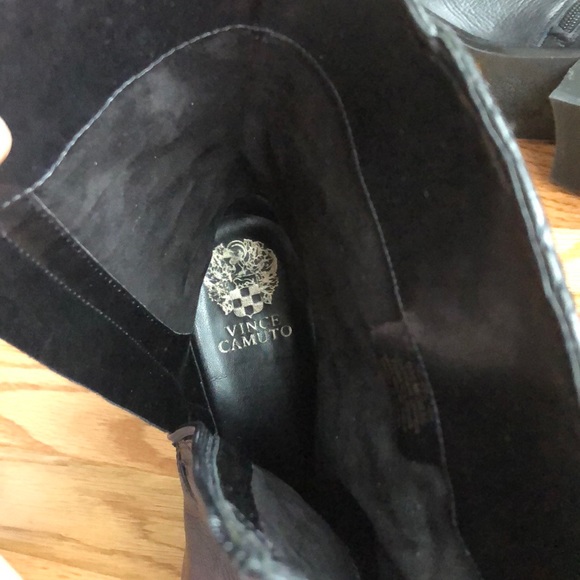 Vince Camuto Leather Welton Moto Boots - Picture 5 of 7